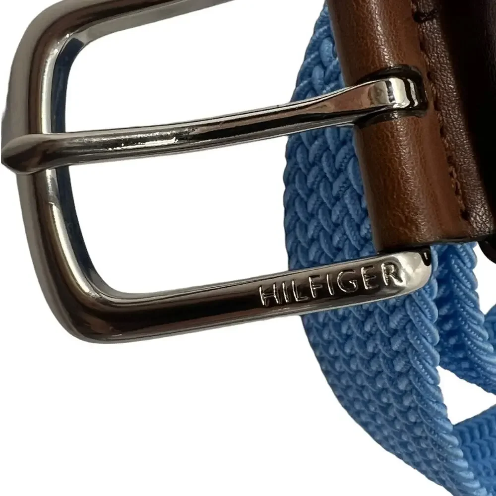 TOMMY HILFIGER Blue Fabric Belt SZ SM